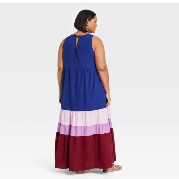 Ava & Viv Dresses & Skirts - Target Ava & Viv sleeveless blue maxi ombré dress women’s size X EUC 14w 16w